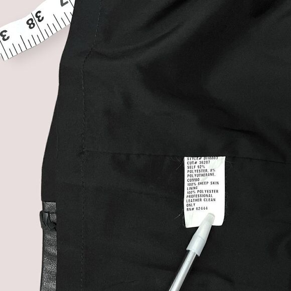 NICOLE MILLER ARTELIER lambskin leather pencil skirt in Black Size 8 - Picture 7 of 10